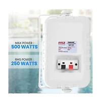 Pyle PDWR45WT 4” 2-Way Waterproof Indoor/Outdoor Speaker System - 300W, White, Pair