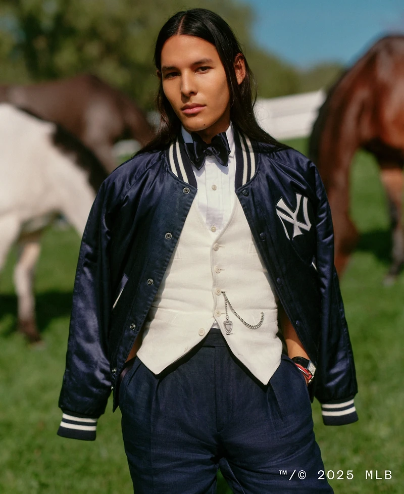 Polo Ralph Lauren Unisex Yankees Satin Jacket