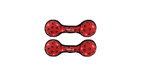 Tuffy Ultimate 2 Ball Tug Red Paw, 2 Pack Durable Squeaky Dog Toy
