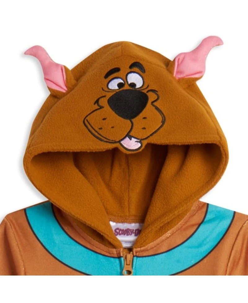 Scooby Doo Boys Warner Bros. Fleece Zip Up Cosplay Pajama Coverall