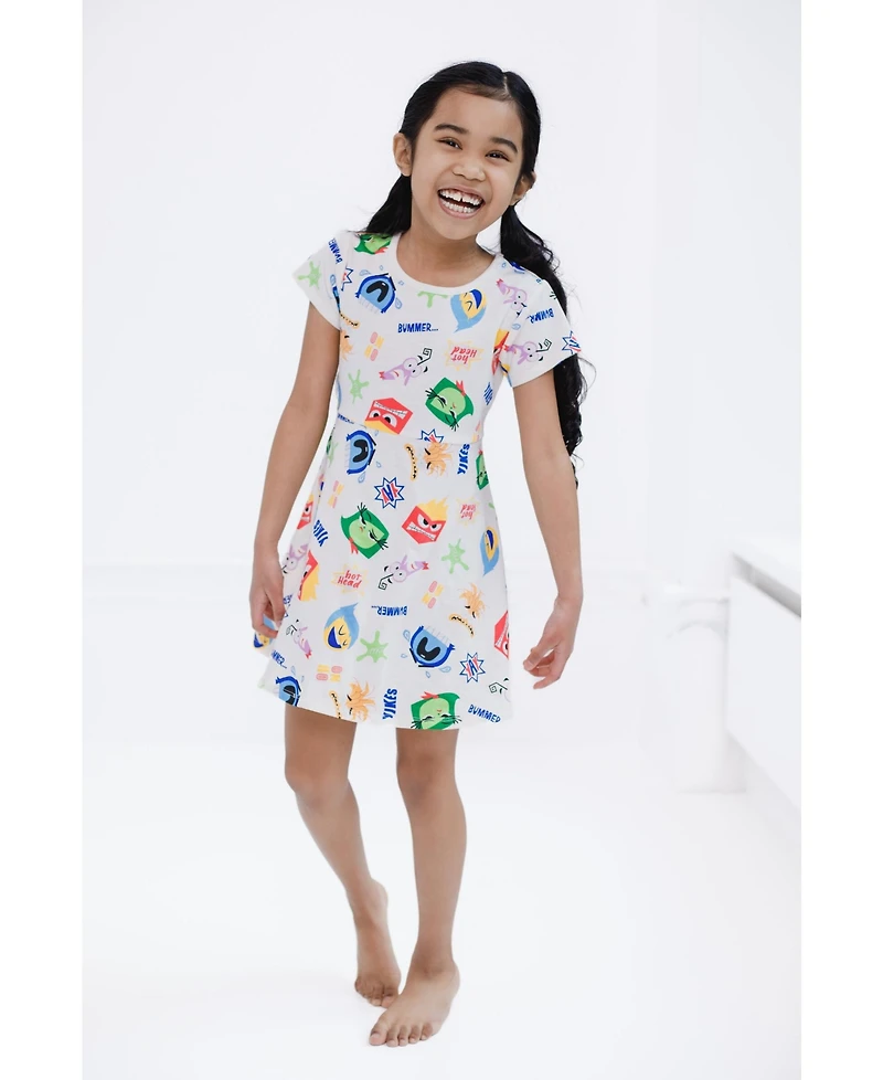 Inside Out Girls Nightmare Before Christmas French Terry Skater Dress
