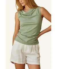 Crescent Women's Clem Shirred Knit Top