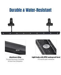 Yescom Aluminum 33x79" Retractable Roll Up Banner Stand Led Light Kit with Bag Trade Show Display