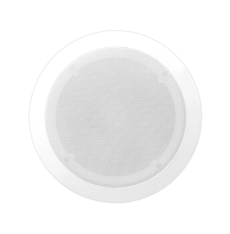Pyle PDIC60T 6.5" In-Wall/In-Ceiling 2-Way Stereo Speakers with 70V Transformer - Flush Mount, White, Pair