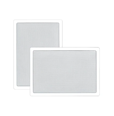 Pyle PDIW65 6.5" In-Wall/In-Ceiling 2-Way Stereo Speakers - Flush Mount, White, Pair