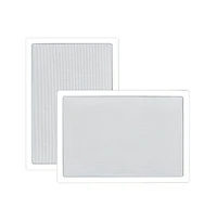 Pyle PDIW65 6.5" In-Wall/In-Ceiling 2-Way Stereo Speakers - Flush Mount, White, Pair