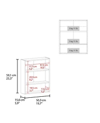 Colfax Medicine Cabinet, 2 Doors, 3 Shelves, 1 Mirror, White