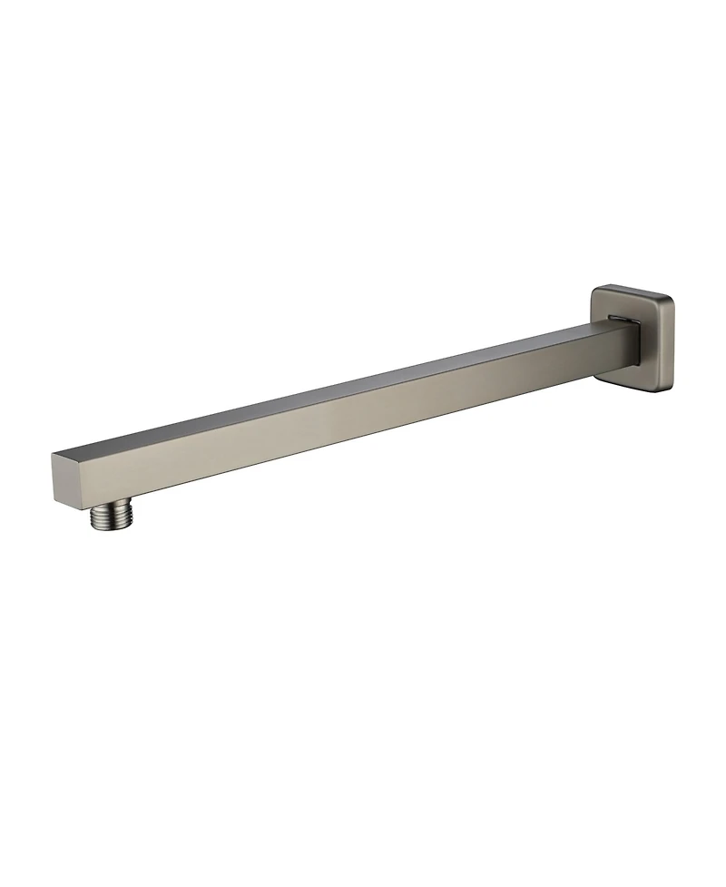 Square Wall-Mounted Shower Arm - 304 Stainless Steel, Universal 1/2" Npt Thread, Corrosion-Resistant, Easy Install, with Decorative Cover