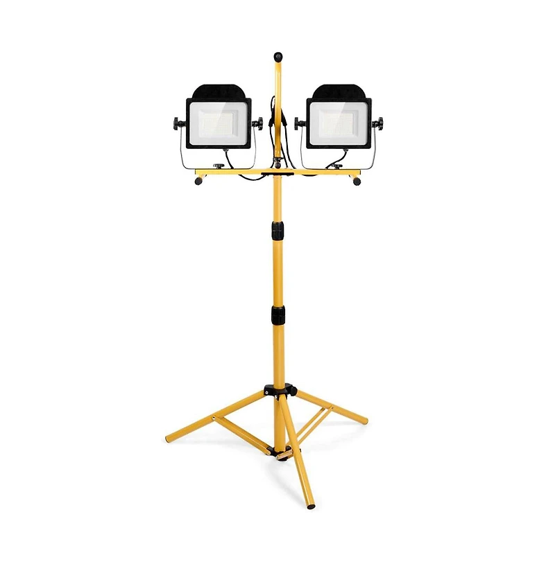 100 W 10 000 lm Led Dual-Head Work Light with Stand