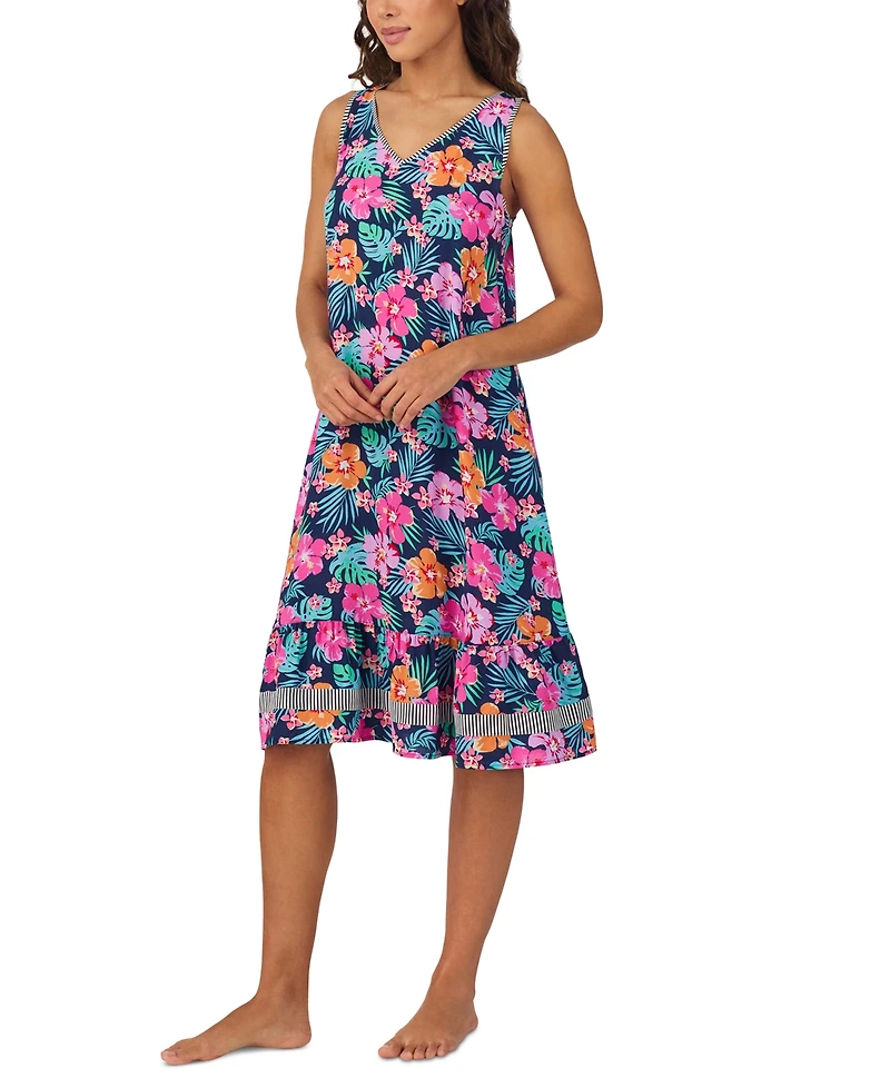 Cuddl Duds Women's Sleeveless Floral Midi Nightgown