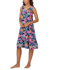 Cuddl Duds Women's Sleeveless Floral Midi Nightgown