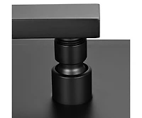 Aquaterior Shower Faucet Set Wall Mount Concealed Mixer Valve Rain Matte Black