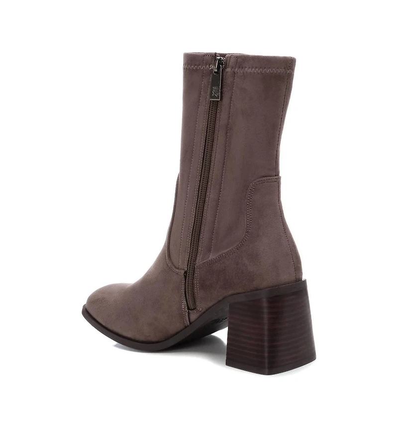 Xti Women's Fashion Sock Boots with side Zipper