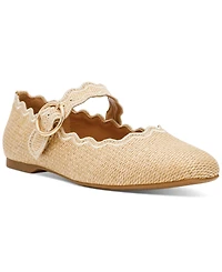 Dv Dolce Vita Women's Melora Buckle Scalloped Mary Jane Flats
