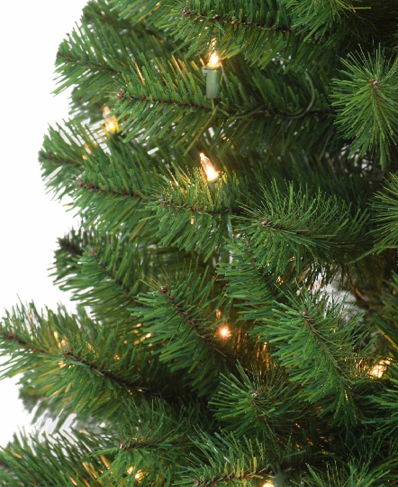Puleo 7.5FT Pre-Lit Noble Fir Artificial Christmas Tree