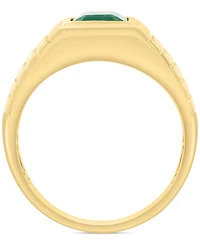 Effy Men's Tanzanite Rib Textured Ring (2-1/10 ct. t.w.) 14k Gold (Also Emerald)
