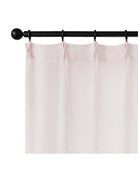 Awesome Home Madison Pinch Pleat Single Curtain Panel with Hooks and Rings, 38"X84"