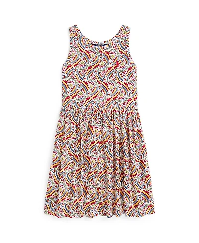 Polo Ralph Lauren Big Girls Riviera-Print Jersey Dress