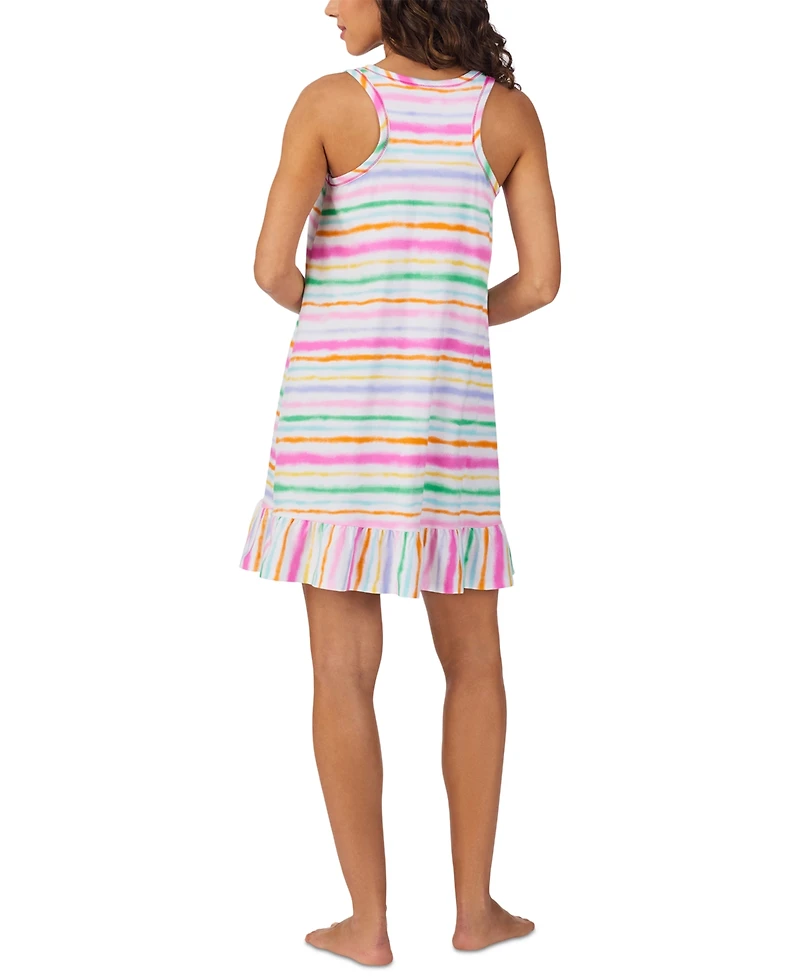 Cuddl Duds Women's Sleeveless Ruffled-Hem Chemise