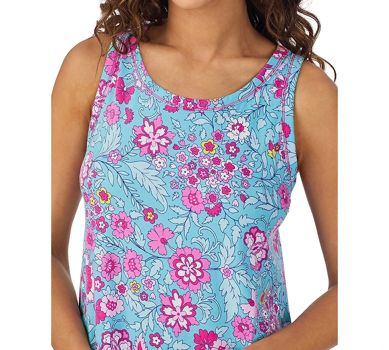 Cuddl Duds Women's Sleeveless Ruffled-Hem Chemise