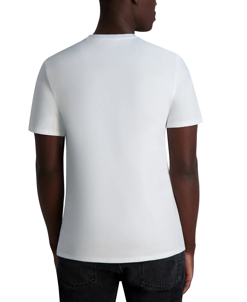 Karl Lagerfeld Paris Men's Short Sleeve Crewneck Logo T-Shirt