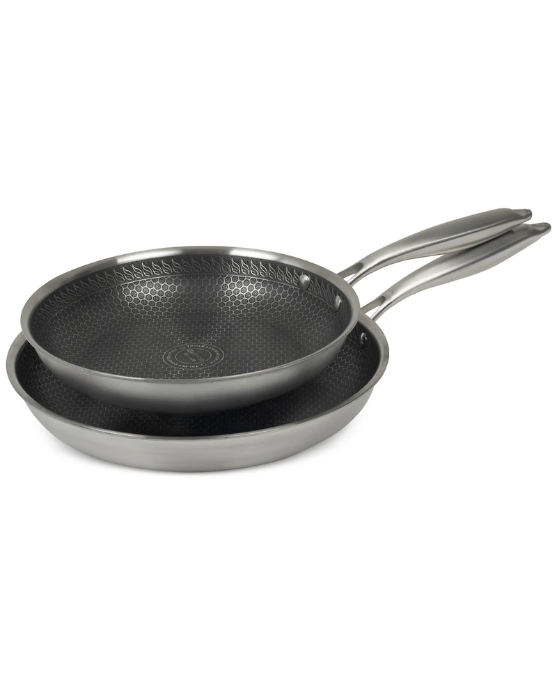 Sedona Kitchen Glidesteel Stainless Steel Nonstick 2-Pc. Frypan Set