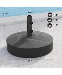 Outsunny Patio Umbrella Base Sd, /Water Filled