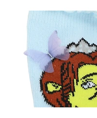 Shrek Women's Fiona & Butterflies Blue Casual Crew Socks