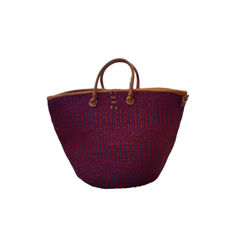 Resilient Handmade Sisal African Basket Tote Bag