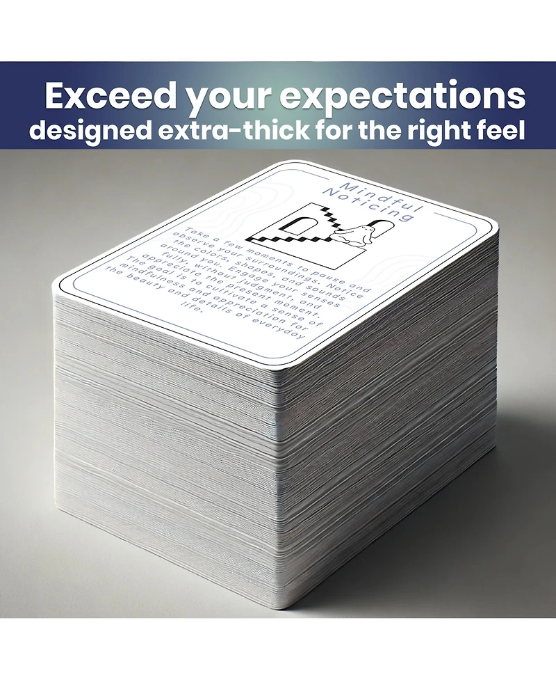 Quokka Meditation Cards - 120 Cards for Adults - Anxiety Relief Items Affirmation Cards for Mental Health