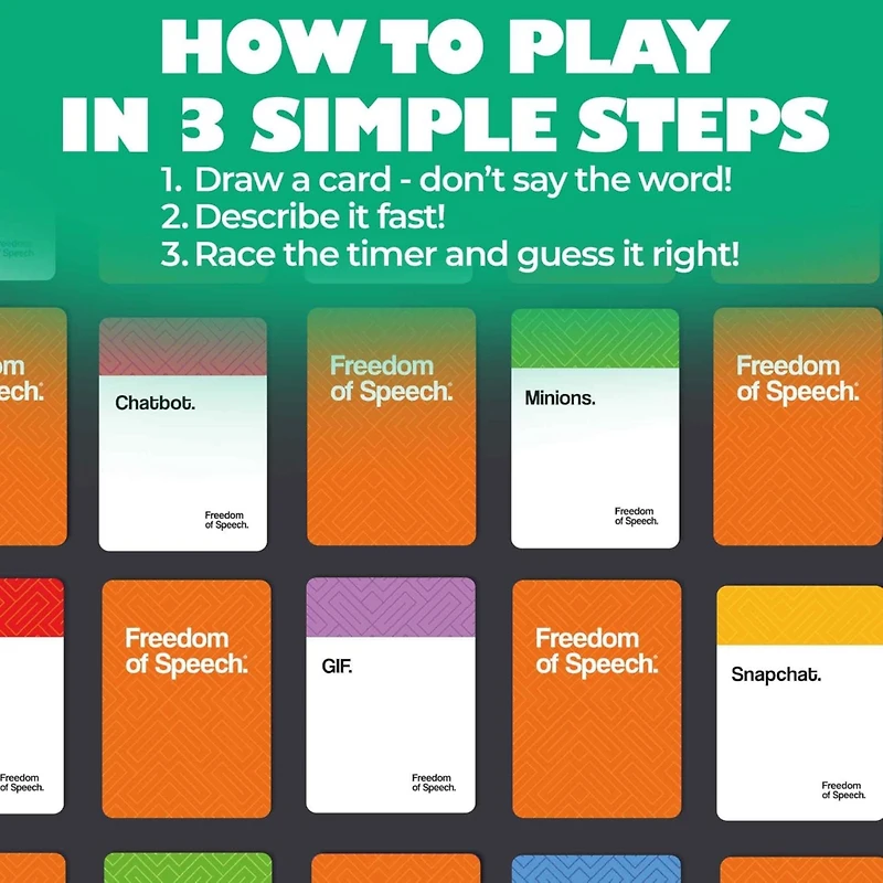 Quokka Freedom of Speech Card Board Game - Life Happens & Modern Edition for kids 8-12 and adults