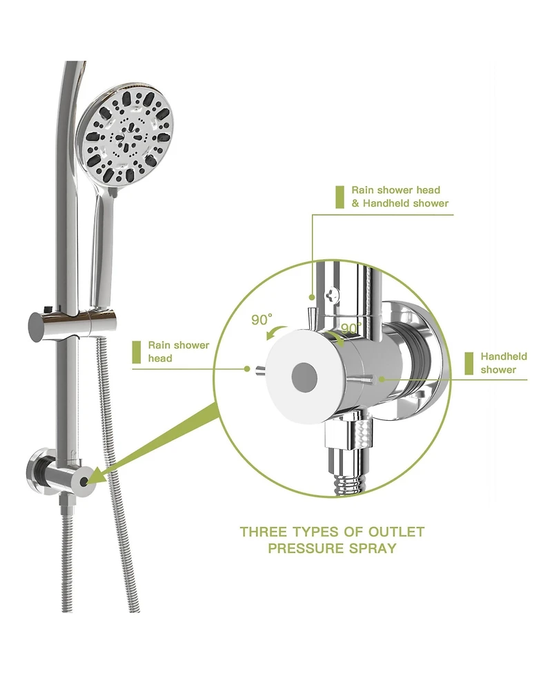 Multi Function Dual Shower Head