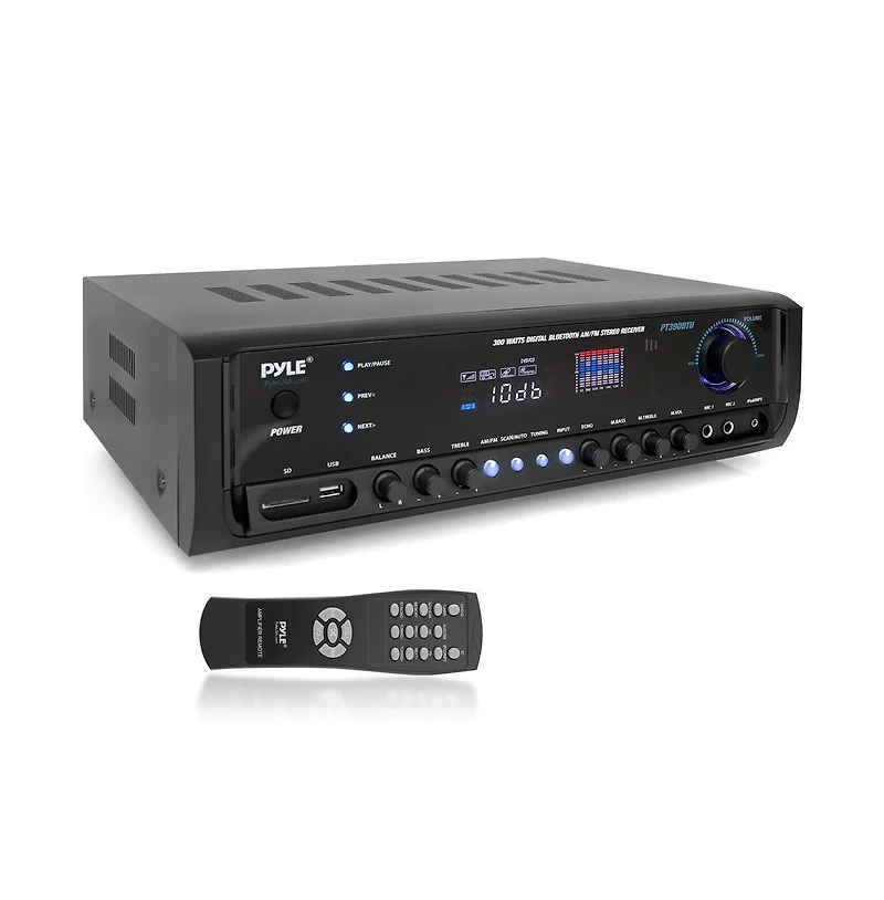 Pyle 300W Bluetooth Home Theater Stereo Receiver - PT390BTU