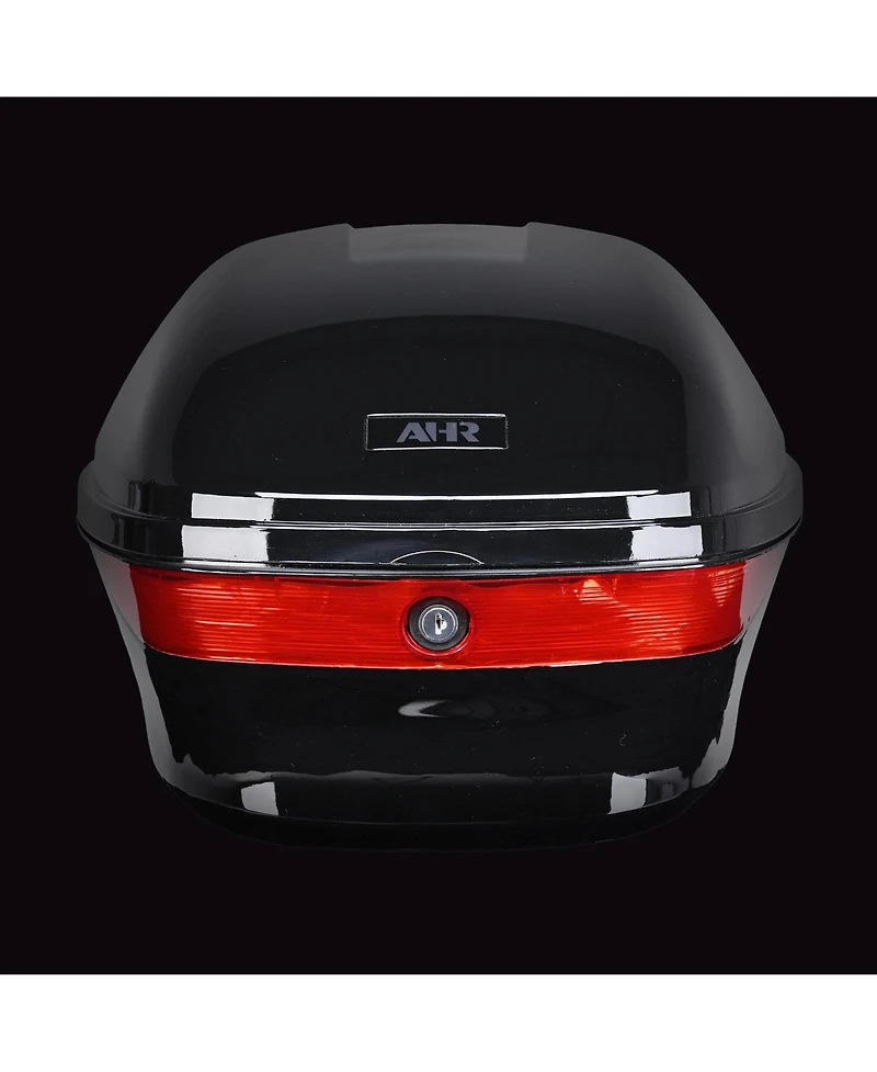 Ahr 33L Universal Motorcycle Tour Tail Box Scooter Trunk Storage w/ Lock Case