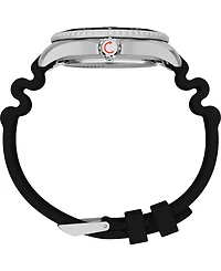 Timex Men's Quartz Analog Black Rubber Watch, 44mm