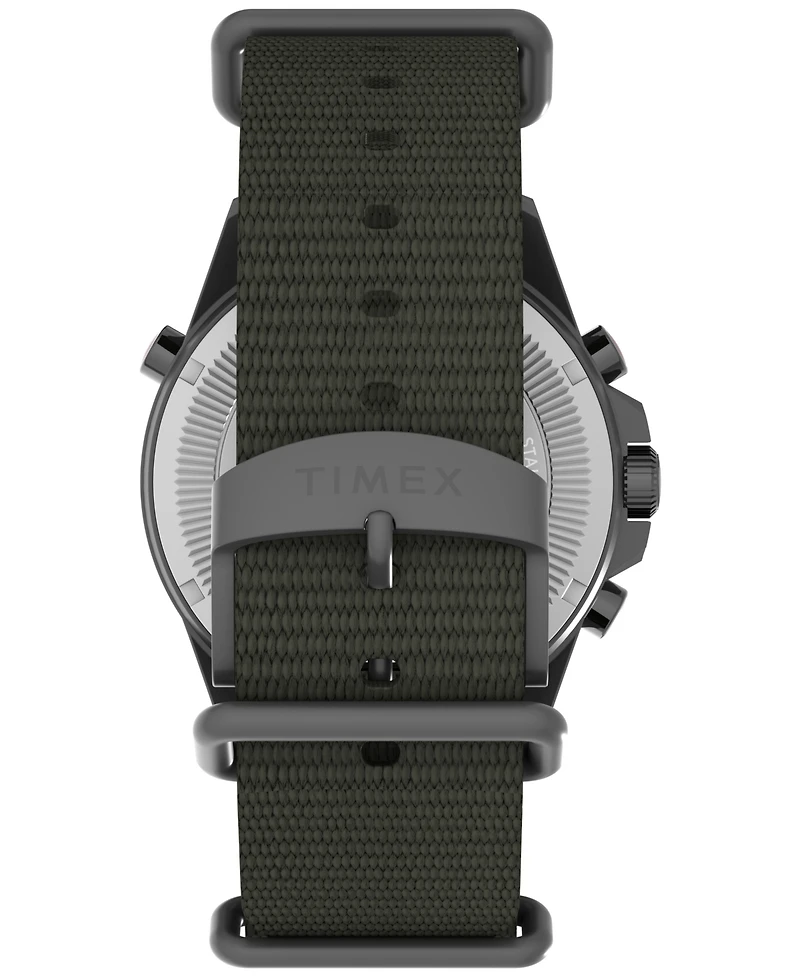 Timex Men's Quartz Analog Green Nylon Watch, 43mm