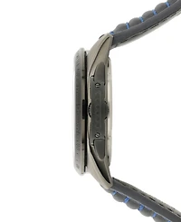 Avi-8 Men's P-51 Mustang Blakeslee Chronograph Blue Leather Strap Watch, 43mm