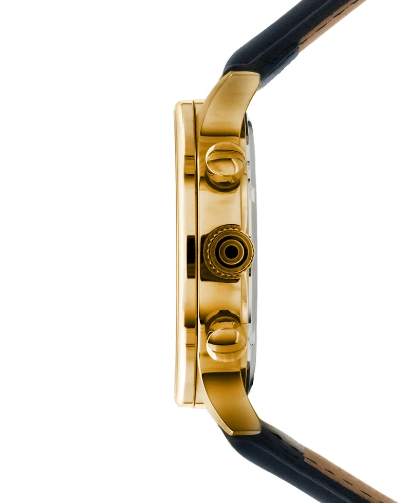 Avi-8 Men's Hawker Hurricane Classic Chronograph Blue Leather Strap Watch