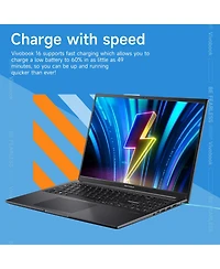 Asus Vivobook 16 16" Daily Traditional Laptop Intel Core i7 1355U 16GB Ram Intel Iris Xe Graphics 1TB Ssd Storage Windows 11 Home Fhd+ 60Hz - Black