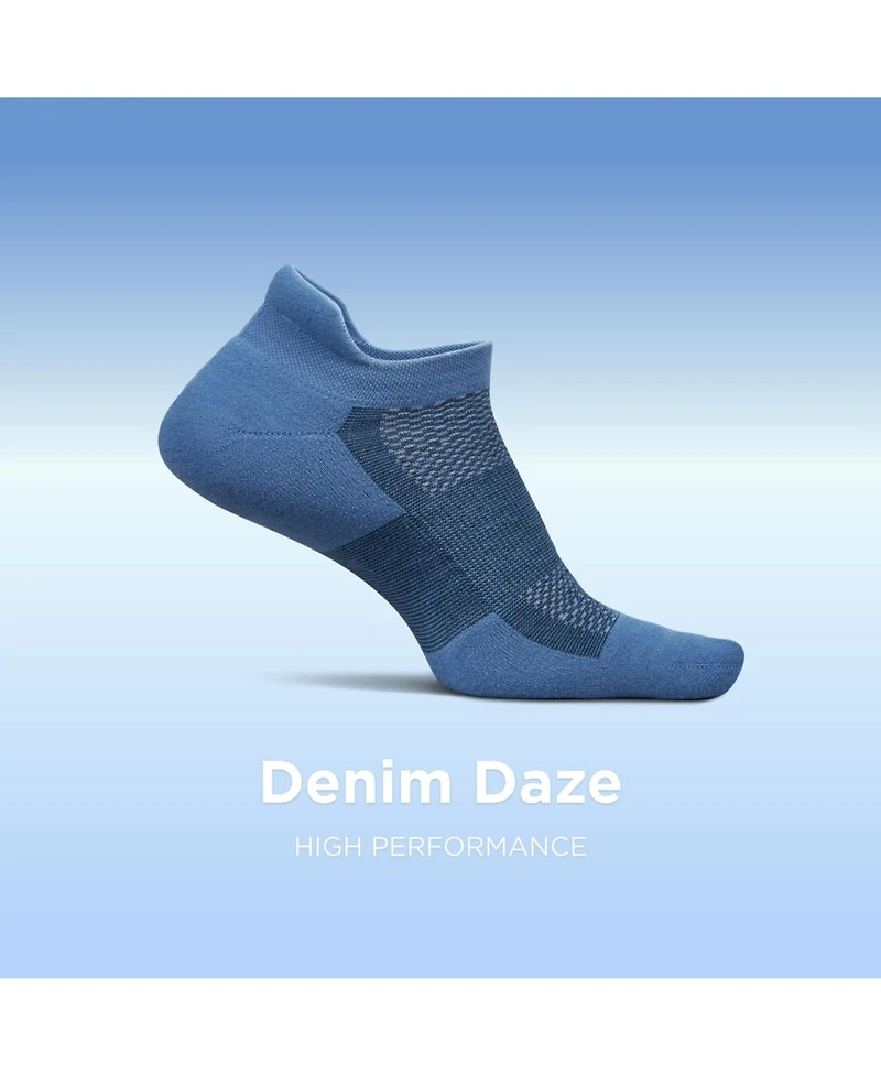 Feetures Men's High Performance Ultra Light Ankle Sock - No Show Socks for Women & Men with Heel Tab