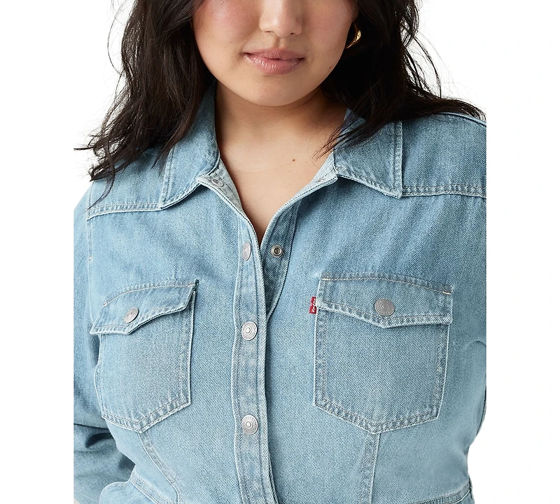 Levi's Plus Flynn Western Button-Front Dress