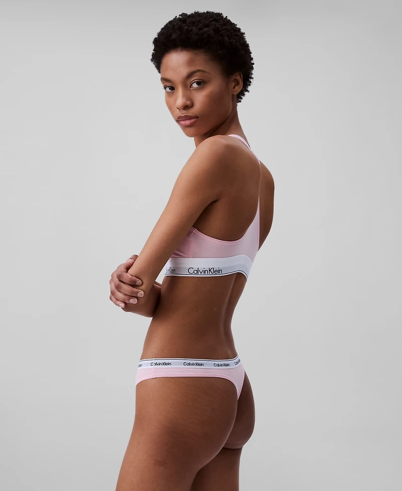 Calvin Klein Women's Modern Logo Thong Underwear QD5043