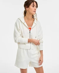 Starter Women's Geo Jacquard Cropped Full-Zip Hoodie