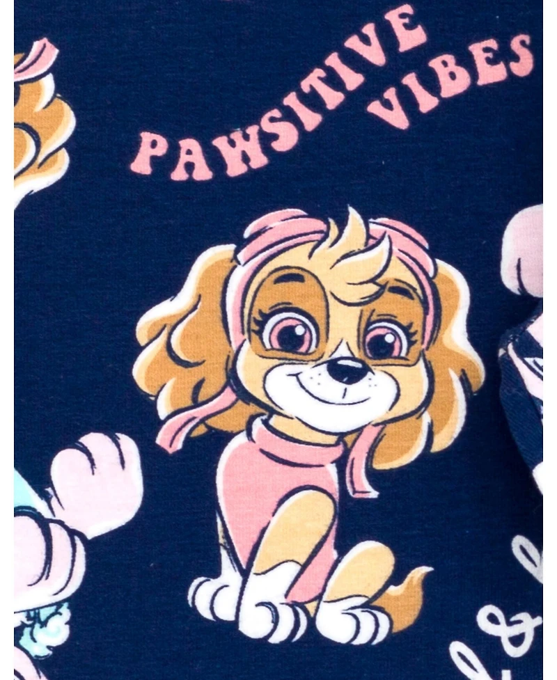 Paw Patrol Baby Girls Crossover Fleece Sweatshirt and Leggings Outfit Set