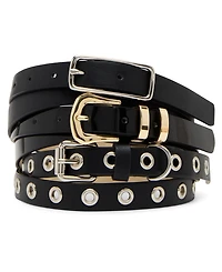 Steve Madden Pebble Polyurethane Puffy Buckle Belt