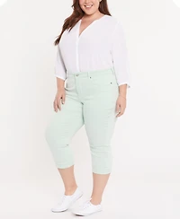 Nydj Plus Marilyn Crop Cuff Denim Jeans
