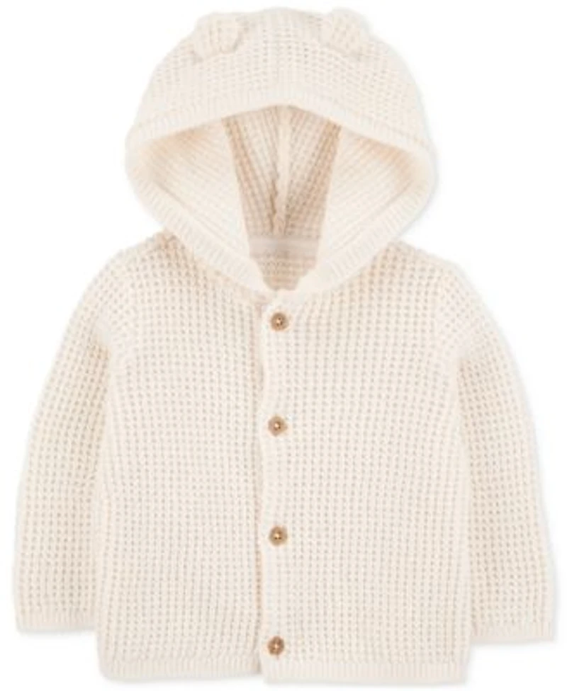 Carters Baby Girl Cotton Hooded Cardigan Cotton Floral Sleep Play Pajamas