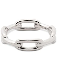 Lauren Ralph Lauren Sterling Silver Link Stack Ring