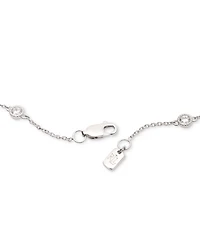 Lauren Ralph Lauren Sterling Silver Cubic Zirconia Station Flex Bracelet
