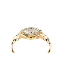 Plein Sport Men's Metronaut Three Hand Quartz Ion Plated Yellow Gold Bracelet Watch, 42mm